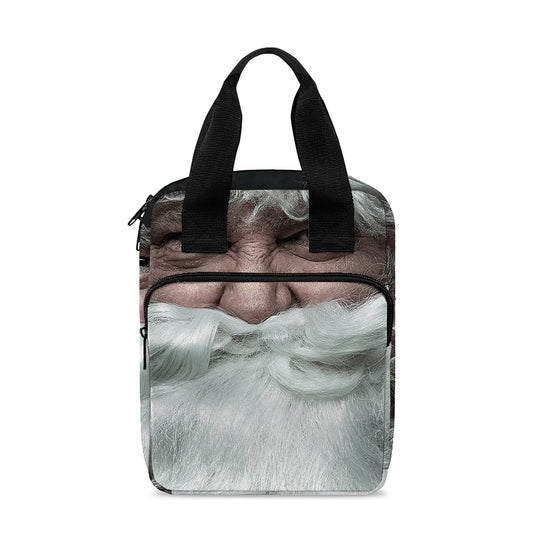 Love Xmas Santa Claus Print Bible Tote Bag