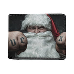 Love Xmas Santa Claus Print Bifold Wallet