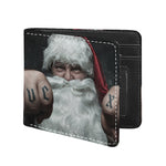 Love Xmas Santa Claus Print Bifold Wallet