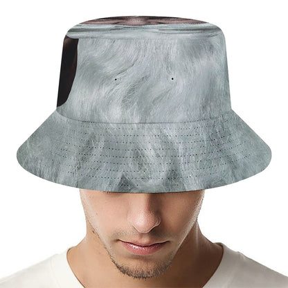 Love Xmas Santa Claus Print Bucket Hat