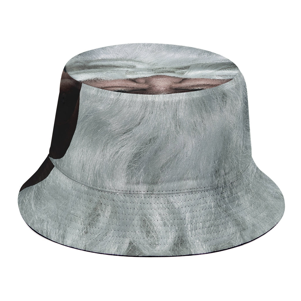 Love Xmas Santa Claus Print Bucket Hat