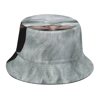 Love Xmas Santa Claus Print Bucket Hat