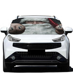 Love Xmas Santa Claus Print Car Windshield Snow Cover