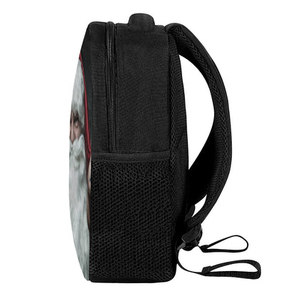 Love Xmas Santa Claus Print Casual Backpack