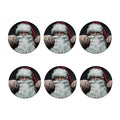 Love Xmas Santa Claus Print Coaster Set