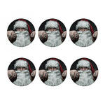 Love Xmas Santa Claus Print Coaster Set
