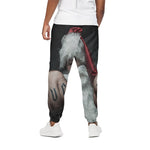 Love Xmas Santa Claus Print Cotton Pants