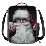Love Xmas Santa Claus Print Crossbody Lunch Bag