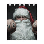 Love Xmas Santa Claus Print Curtain