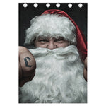 Love Xmas Santa Claus Print Curtain