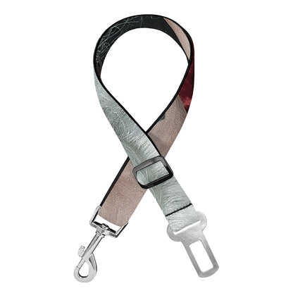 Love Xmas Santa Claus Print Dog Seat Belt