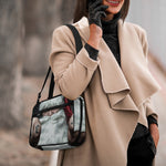 Love Xmas Santa Claus Print Double Strap Bible Bag