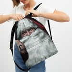 Love Xmas Santa Claus Print Drawstring Backpack