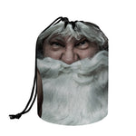 Love Xmas Santa Claus Print Drawstring Makeup Bag
