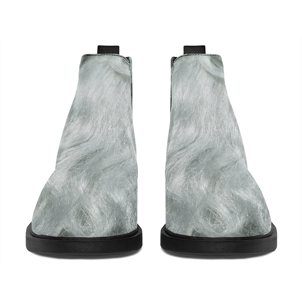 Love Xmas Santa Claus Print Flat Ankle Boots
