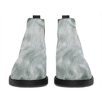 Love Xmas Santa Claus Print Flat Ankle Boots