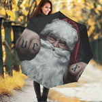 Love Xmas Santa Claus Print Foldable Umbrella