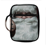 Love Xmas Santa Claus Print Front Pocket Bible Bag