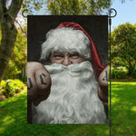 Love Xmas Santa Claus Print Garden Flag