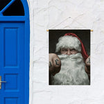 Love Xmas Santa Claus Print Garden Flag