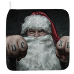Love Xmas Santa Claus Print Hand Towel
