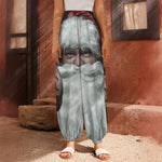 Love Xmas Santa Claus Print Harem Pants