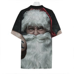 Love Xmas Santa Claus Print Hawaiian Shirt