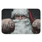 Love Xmas Santa Claus Print Indoor Door Mat