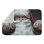 Love Xmas Santa Claus Print Indoor Door Mat