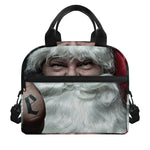 Love Xmas Santa Claus Print Insulated Lunch Bag