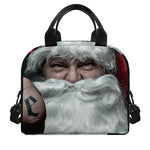 Love Xmas Santa Claus Print Insulated Lunch Bag
