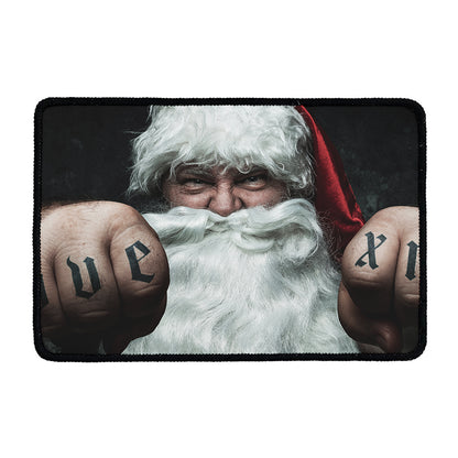 Love Xmas Santa Claus Print Kitchen Mat