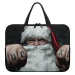Love Xmas Santa Claus Print Laptop Sleeve With Handle