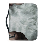 Love Xmas Santa Claus Print Leather Bible Cover