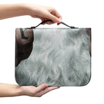 Love Xmas Santa Claus Print Leather Bible Cover