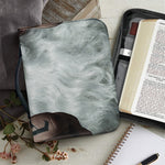 Love Xmas Santa Claus Print Leather Bible Cover