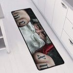 Love Xmas Santa Claus Print Long Kitchen Mat