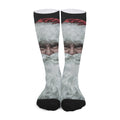 Love Xmas Santa Claus Print Long Socks