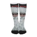 Love Xmas Santa Claus Print Long Socks