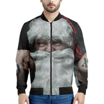 Love Xmas Santa Claus Print Men's Bomber Jacket