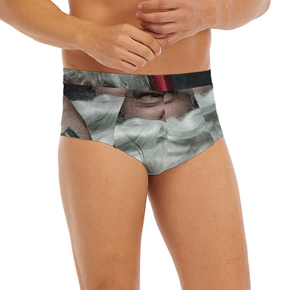 Love Xmas Santa Claus Print Men's Briefs
