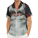 Love Xmas Santa Claus Print Men's Deep V-Neck Shirt