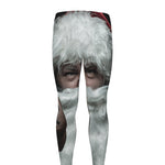 Love Xmas Santa Claus Print Men's leggings