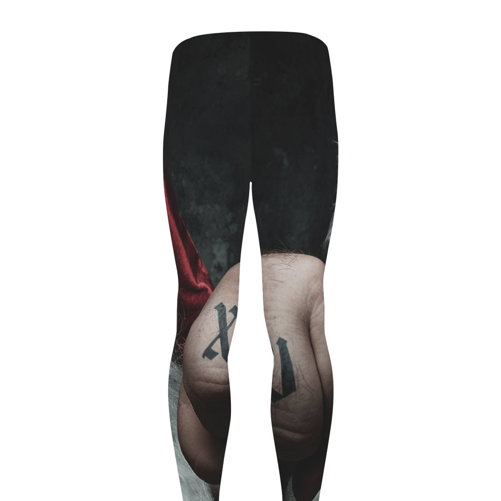 Love Xmas Santa Claus Print Men's leggings
