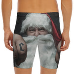 Love Xmas Santa Claus Print Men's Long Boxer Briefs