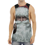Love Xmas Santa Claus Print Men's Muscle Tank Top