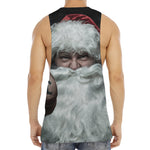 Love Xmas Santa Claus Print Men's Muscle Tank Top