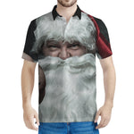 Love Xmas Santa Claus Print Men's Polo Shirt