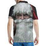 Love Xmas Santa Claus Print Men's Polo Shirt