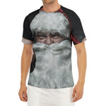 Love Xmas Santa Claus Print Men's Short Sleeve Rash Guard